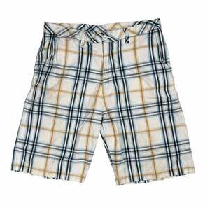 Element Men's Size 33 Plaid Cotton Flat Front Shorts
